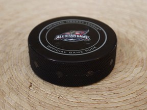 The NHL used special pucks with chips in them at the 2015 all-star weekend in Columbus as part of an experiment to track player and puck movement