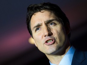 Prime Minister Justin Trudeau holds a press conference in Guangzhou, China on Thursday, Dec. 7, 2017. (THE CANADIAN PRESS/Sean Kilpatrick)