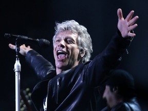 Bon Jovi in concert at the Air Canada Centre in Toronto on April 10, 2017. Michael Peake/Toronto Sun