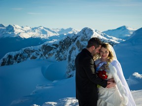 A mountain-top wedding is a super-romantic option in Whistler, B.C. PHOTO COURTESY WHISTLER TOURISM