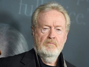 Director Ridley Scott arrives at the world premiere of "All the Money in the World" at the Samuel Goldwyn Theater on Monday, Dec. 18, 2017, in Beverly Hills, Calif. (Photo by Jordan Strauss/Invision/AP)