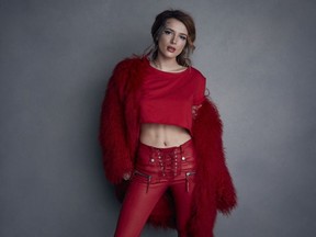 Bella Thorne poses for a portrait to promote the film "Assassination Nation" at the Music Lodge during the Sundance Film Festival on Monday, Jan. 22, 2018, in Park City, Utah.