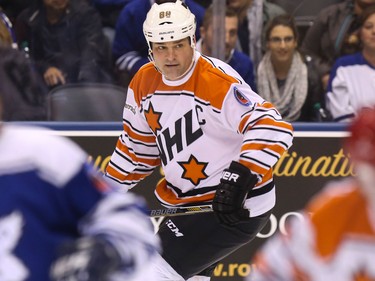 Eric Lindros during the HHOF Classic Game in Toronto on Nov. 13, 2016