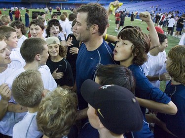 Eric Lindros at the Rogers Centre for a Bauer event on July 6, 2006