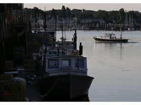 A fishing boat leaves the dock on July 21, 2012 in Portland, Maine.