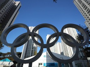 A view around the Gangneung Athletes Village ahead of the Pyeongchang 2018 Winter Olympics on January 25, 2018 in Pyeongchang-gun, South Korea.