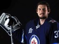 Connor Hellebuyck #37 of the Winnipeg Jets poses for a portrait during the 2018 NHL All-Star at Amalie Arena on January 27, 2018 in Tampa, Florida.