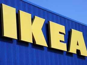 This file photo taken on March 27, 2013 shows the sign of Swedish furniture giant Ikea at the Odysseum shopping mall, in Montpellier, southern France.