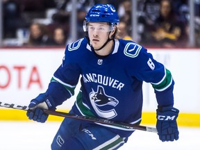 Brock Boeser of the Vancouver Canucks.  (DARRYL DYCK/The Canadian Press)