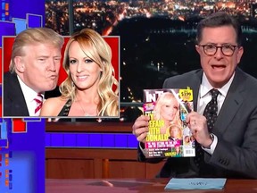 colbert stormy daniels