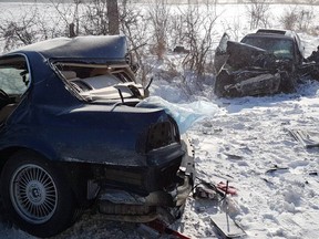 The scene of a triple fatal crash on Hwy. 7 in Pickering on Thursday, Jan. 4, 2018. (OPP_HSD)