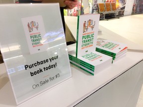 GO Transit's Public Transit Etiquette book is available for $5 for a hardcopy or free online.
