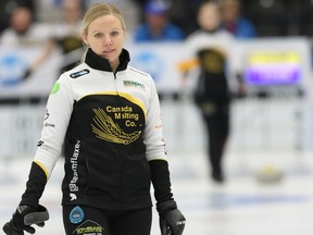 Skip Allison Flaxey was eliminated at the Ontario Scotteis Tournament of Hearts in Whitby yesterday. (Postmedia Network file photo)