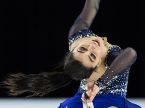 Gabrielle Daleman, of Newmarket, Ont., performs her free program during the senior women's competition at the Canadian Figure Skating Championships in Vancouver, B.C., on Saturday. THE CANADIAN PRESS/Darryl Dyck