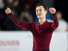 Patrick Chan earned his 10th Canadian title at the 2018 National Skating Championships in Vancouver on Saturday. (The Canadian Press)