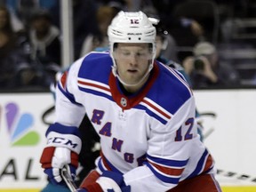 New York Rangers center Peter Holland. (MARCIO JOSE SANCHEZ/AP files)