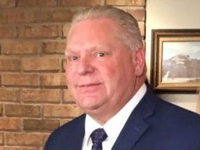 Doug Ford announces his intention to seek the leader of the PC party on Monday, Jan. 29, 2018.