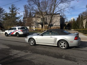 A Sherman lookalike and vehicle outside the Sherman home for the Fifth Estate on Wednesday, Jan. 24, 2018. (Joe Warmington/Toronto Sun)