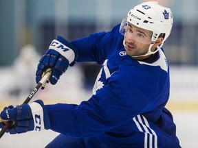 Nazem Kadri during Toronto Maple Leafs practice at the MasterCard Centre in Toronto, Ont. on Wednesday January 17, 2018. Ernest Doroszuk/Toronto Sun