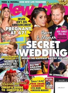 The Aussie magazine claiming that the Markles and Windsors are at war. NEW IDEA