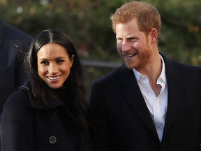 Prince Harry and his fiancee Meghan Markle, visit the Nottingham Academy as part of their first official public engagements togetheron Dec.1, 2017 in Nottingham, England. (Dan Kitwood/Getty Images)