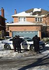 A woman was found slain in a home on Marmac Cr. in Mississauga, one of three murders in two separate overnight incidents that Peel Regional Police were investigating on Saturday, Jan. 13, 2018.