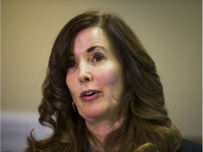 Jocelyn Bamford, VP, Sales and Marketing with Automatic Coating Limited,  speaks to the media at Leland Industries Inc., a manufacturer of nuts, bolts and other steel products in Toronto, Ont.  on Tuesday December 20, 2016. Ernest Doroszuk/Toronto Sun/Postmedia Network