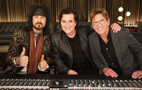 Nikki Sixx, Scott Borchetta and Dann Huff. (Courtesy of CTV)