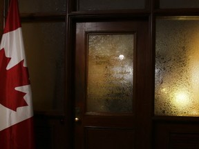 The former office of Patrick Brown remains closed on Thursday, Jan. 25, 2018. (VERONICA HENRI/TORONTO SUN)
