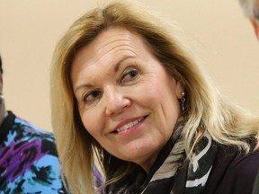 In her role as Ontario Patient Ombudsman, Christine Elliott took part in a presentation hosted by the North East LHIN at Health Sciences North in Sudbury March 30, 2017.({POSTMEDIA NETWORK)