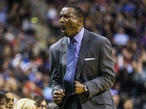 Toronto Raptors head coach Dwane Casey during 2nd half action against the Utah Jazz at the Air Canada Centre in Toronto, Ont. on Friday January 26, 2018.