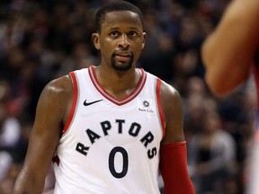 CJ Miles of the Toronto Raptors against the Detroit Pistons at the Air Canada Centre in Toronto on Jan. 17, 2018