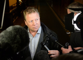 Rick Dykstra, then-president of the Ontario PC Party, arrives for a meeting to pick an interim leader to lead them into the June provincial election at Queen’s Park in Toronto on Friday, Jan. 26, 2018.