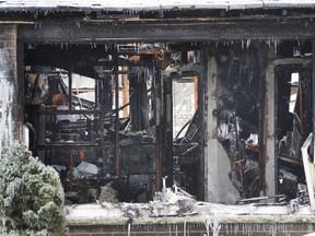 A house fire in Tottenham claims one life and injures 2 others as the Ontario Fire Marshal's Office continues to investigate,  on Tuesday, January 2, 2018. Stan Behal/Toronto Sun