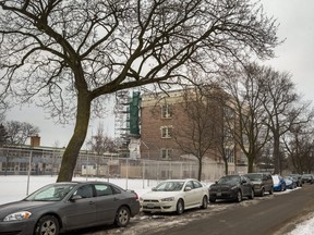 Scaffolding at Palmerston Avenue Junior Public School in Toronto, Ont. on Thursday January 18, 2018. Ernest Doroszuk/Toronto Sun