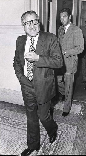 Johnny (Pops) Papalia is seen here in a 1975 photo. He was shot dead in 1997 out front of his house by the Musitano brothers, Pasquale and Angelo.