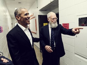 David Letterman's new Netflix series kicks off with an interview with former U.S. President Barack Obama. (Joe Pugliese, Netflix)