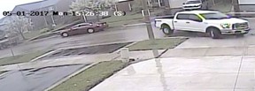 Suspect vehicle in the murder of Angelo Musitano in Hamilton.