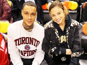 Gregory van der Wiel and his model girlfriend Rose Bertram. (rose_bertram Insta)