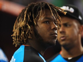 Vladimir Guerrero Jr. at the SiriusXM All-Star Futures Game on July 9, 2017 (GETTY IMAGES)