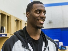 Toronto Argonauts' James Wilder Jr. during a media availability at Don Bosco Catholic Secondary School on Nov. 29, 2017