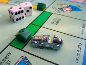 Monopoly game board.
