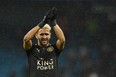 Leicester City's Riyad Mahrez came on as a sub against Mancheter City. (GETTY IMAGES)
