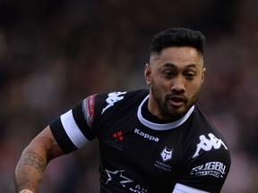 Quentin Laulu-Togaga'e and the Toronto Wolfpack didn't fare very well against London Broncos on Sunday. (GETTY IMAGES)