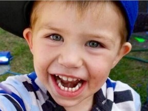 Kaden Young, 3, was swept from his mom's arms in the Grand River. (Facebook)