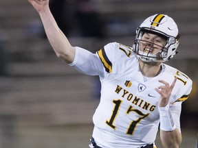 Wyoming quarterback Josh Allen could go first overall in this year's NFL draft. (AP PHOTO)