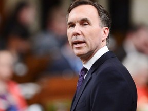 Finance Minister Bill Morneau delivers the federal budget in the House of Commons in Ottawa on Tuesday, Feb. 27, 2018.