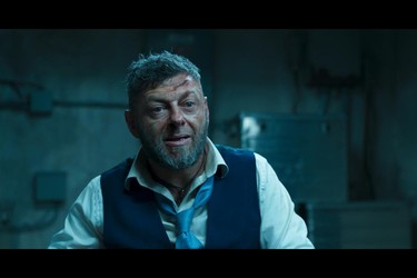 This image released by Disney shows Andy Serkis in a scene from Marvel Studios' "Black Panther." (Matt Kennedy/Marvel Studios-Disney)