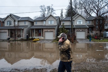 Brantford residents were being evacuated due to flooding along the Grand River after an ice jam upstream of Parkhill Dam sent a surge of water downstream on Wednesday, February 21, 2018. THE CANADIAN PRESS/Aaron Vincent Elkaim