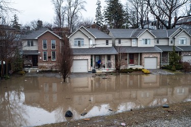Brantford residents were being evacuated due to flooding along the Grand River after an ice jam upstream of Parkhill Dam sent a surge of water downstream on Wednesday, February 21, 2018. THE CANADIAN PRESS/Aaron Vincent Elkaim